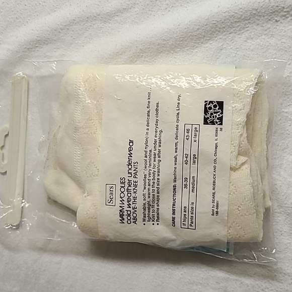 1970s Sears Warm Woolies Cold Weather Underwear Wool Blend Sz M - Picture 2 of 8